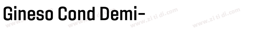 Gineso Cond Demi字体转换